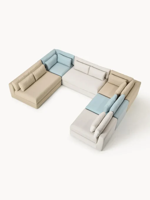 Sofás De Exterior|Sofás De Exterior>Westwing Collection Sofá modular de jardín Rabea (2 plazas) Beige