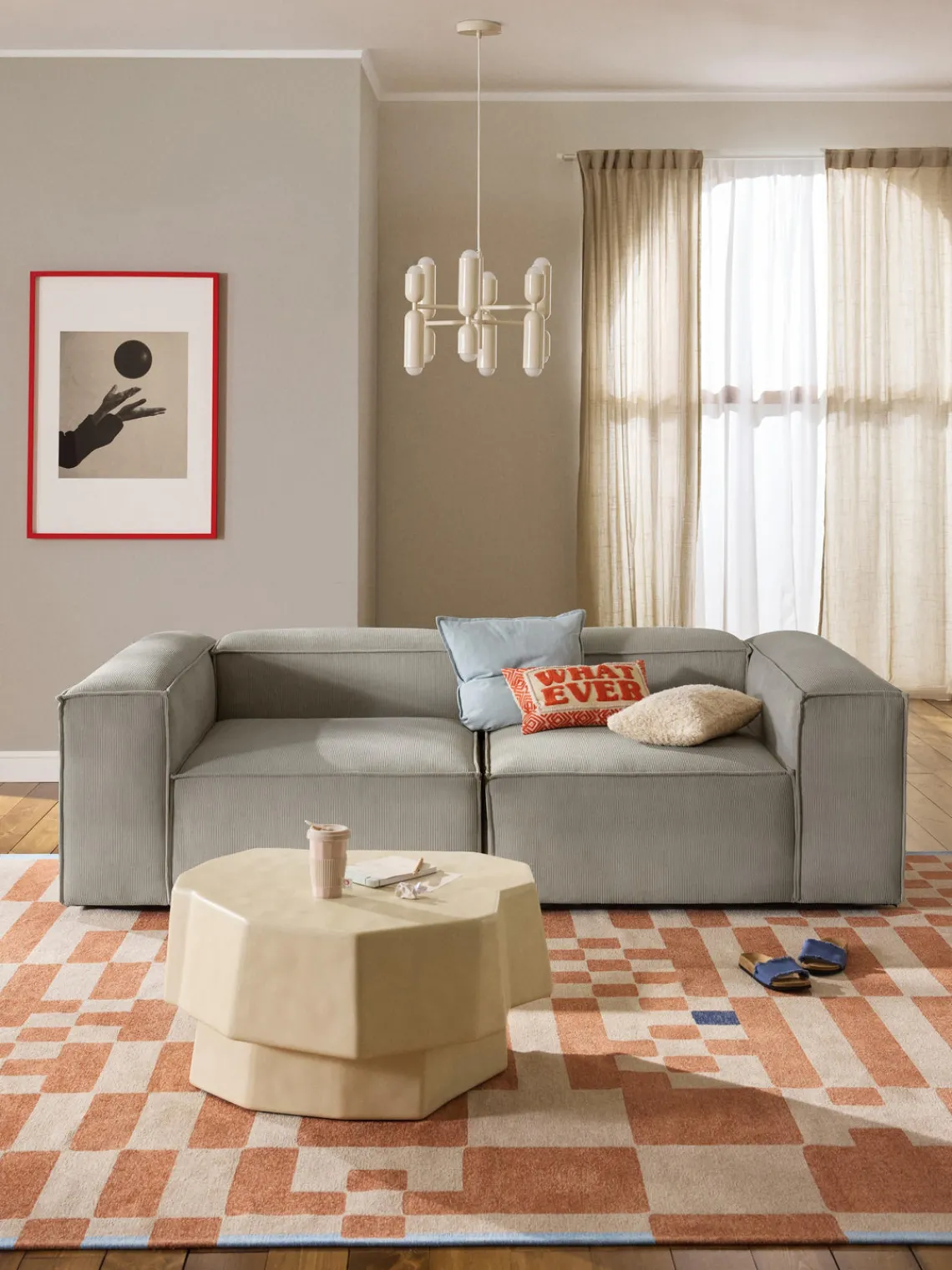 Sale Sofá modular de pana Lennon (3 plazas) Sofás