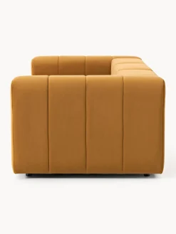 Sofás 3 Plazas|Sofás></noscript>Westwing Collection Sofá modular de terciopelo Lena (4 plazas) Terciopelo ocre