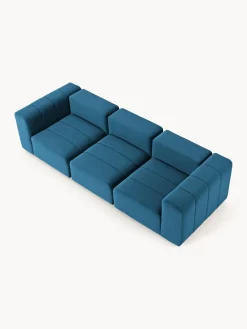 Sofás 3 Plazas|Sofás></noscript>Westwing Collection Sofá modular de terciopelo Lena (4 plazas) Terciopelo azul petróleo