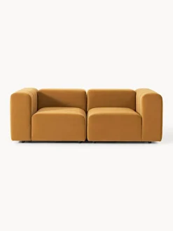 Outlet Sofá modular de terciopelo Lena (3 plazas) Sofás 3 Plazas|Sofás