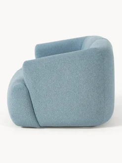 Sofás 2 Plazas|Sofás></noscript>Westwing Collection Sofá modular en tejido bouclé Sofia (2 plazas) Bouclé azul