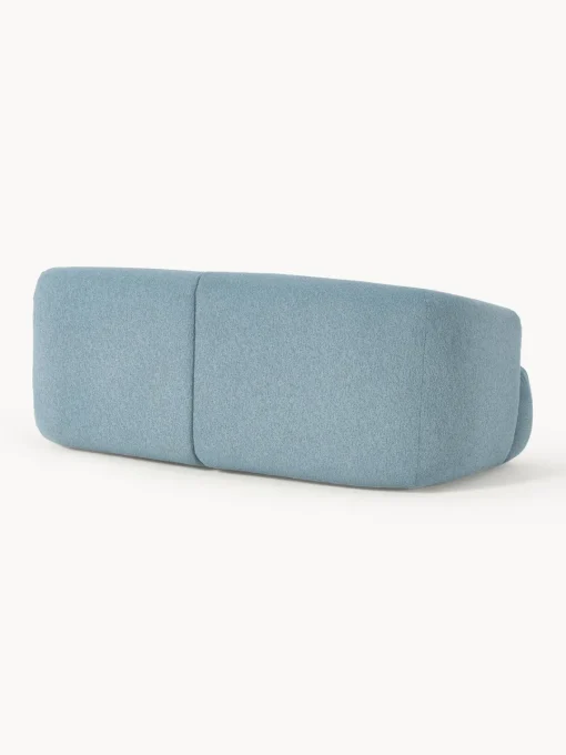 Sofás 2 Plazas|Sofás>Westwing Collection Sofá modular en tejido bouclé Sofia (2 plazas) Bouclé azul