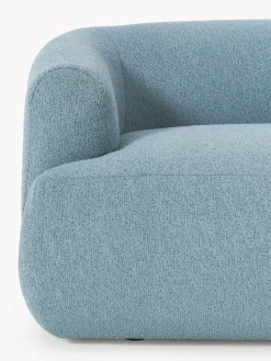 Sofás 2 Plazas|Sofás></noscript>Westwing Collection Sofá modular en tejido bouclé Sofia (2 plazas) Bouclé azul