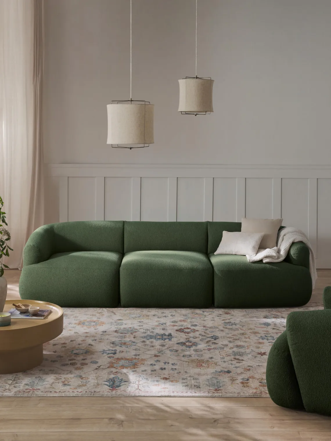 Discount Sofá modular en tejido bouclé Sofia (3 plazas) Sofás 3 Plazas|Sofás