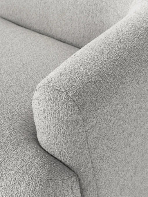 Sofás 2 Plazas|Sofás>Westwing Collection Sofá modular en tejido bouclé Sofia (2 plazas) Bouclé gris claro
