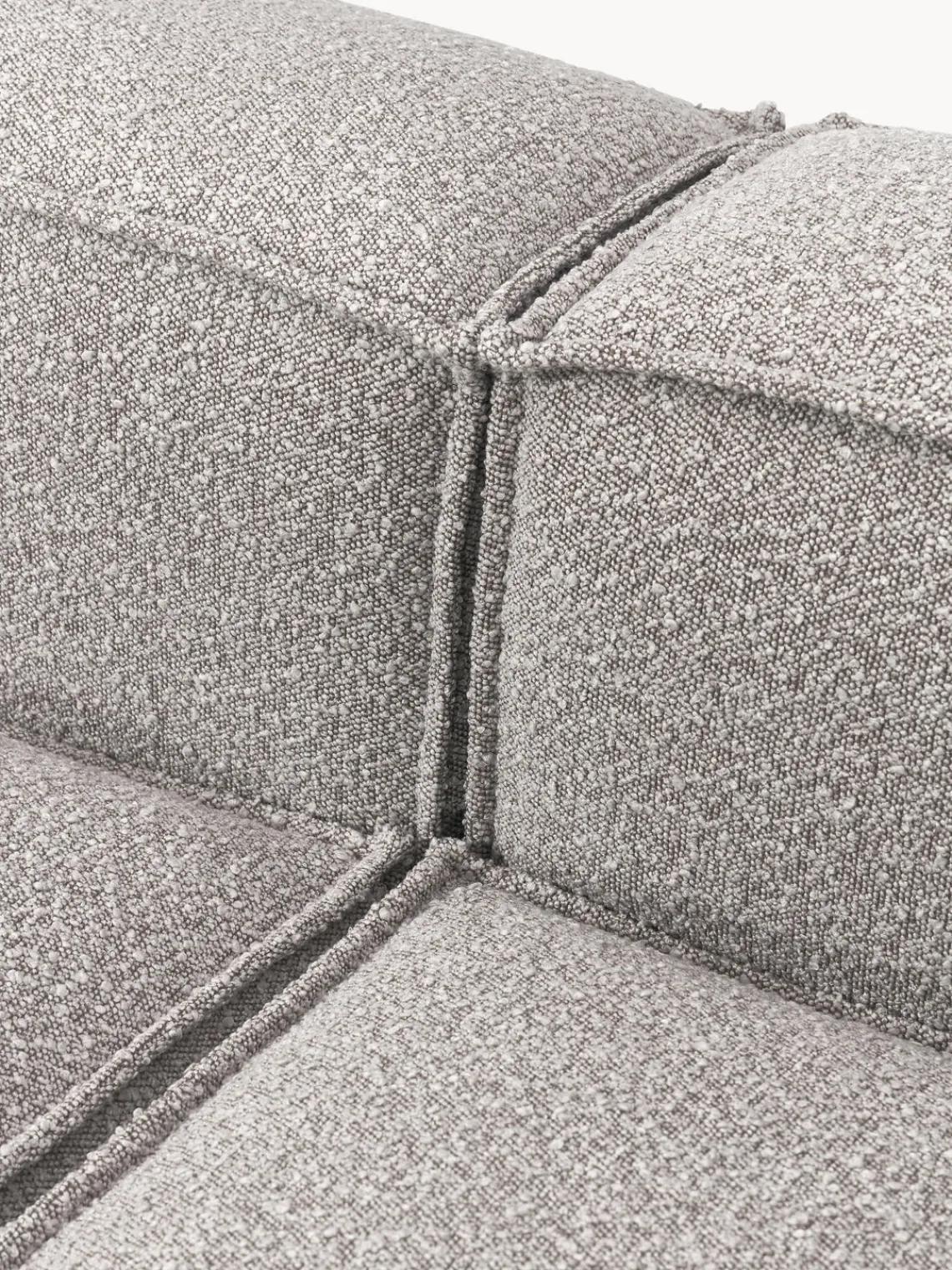 Sofás>Westwing Collection Sofá modular en tejido bouclé Lennon (3 plazas) Bouclé taupe