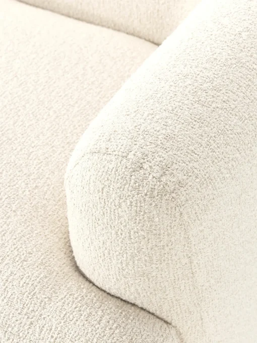 Sofás 2 Plazas|Sofás>Westwing Collection Sofá modular en tejido bouclé Sofia (2 plazas) Bouclé blanco Off White
