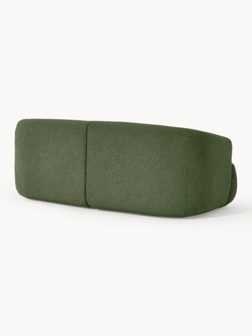 Sofás 2 Plazas|Sofás>Westwing Collection Sofá modular en tejido bouclé Sofia (2 plazas) Bouclé verde oscuro