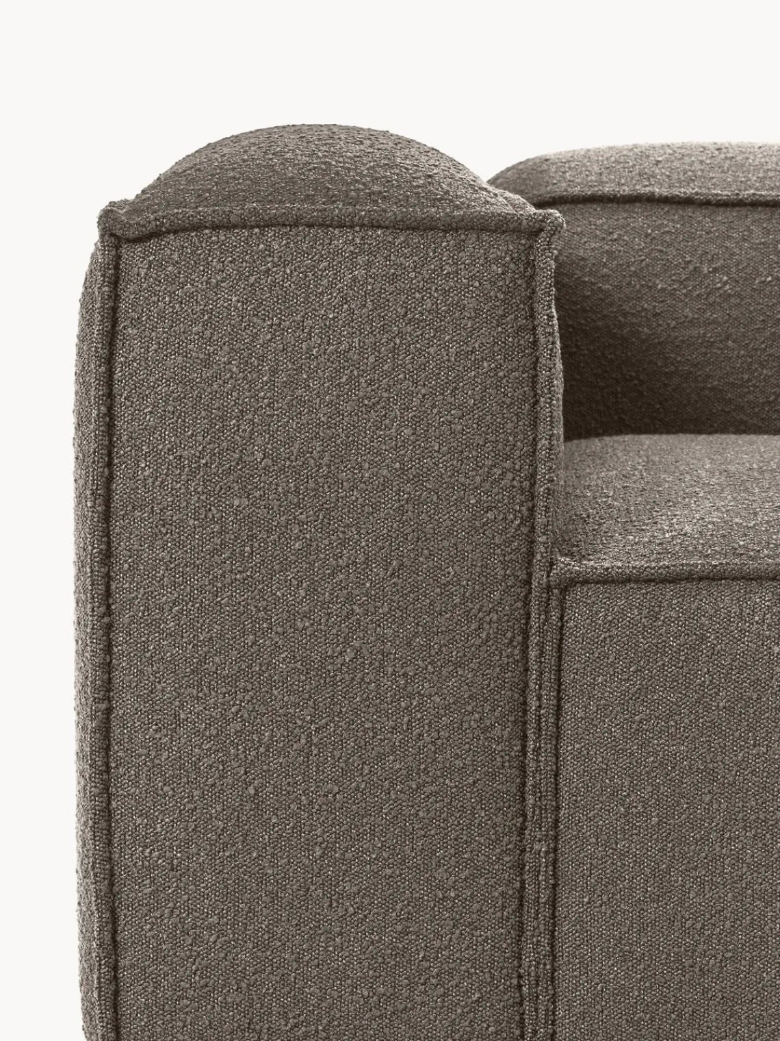 Sofás>Westwing Collection Sofá modular en tejido bouclé Lennon (3 plazas) Bouclé greige