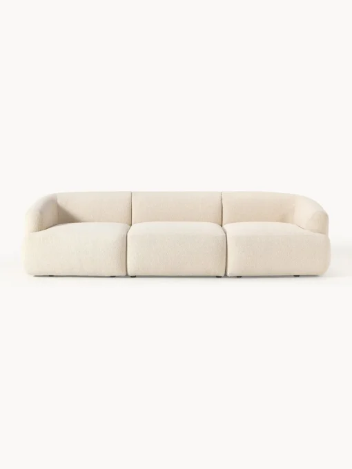 Outlet Sofá modular en tejido bouclé Sofia (3 plazas) Sofás 3 Plazas|Sofás