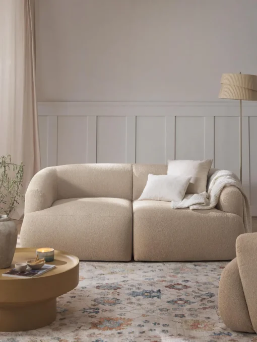 Online Sofá modular en tejido bouclé Sofia (2 plazas) Sofás 2 Plazas|Sofás