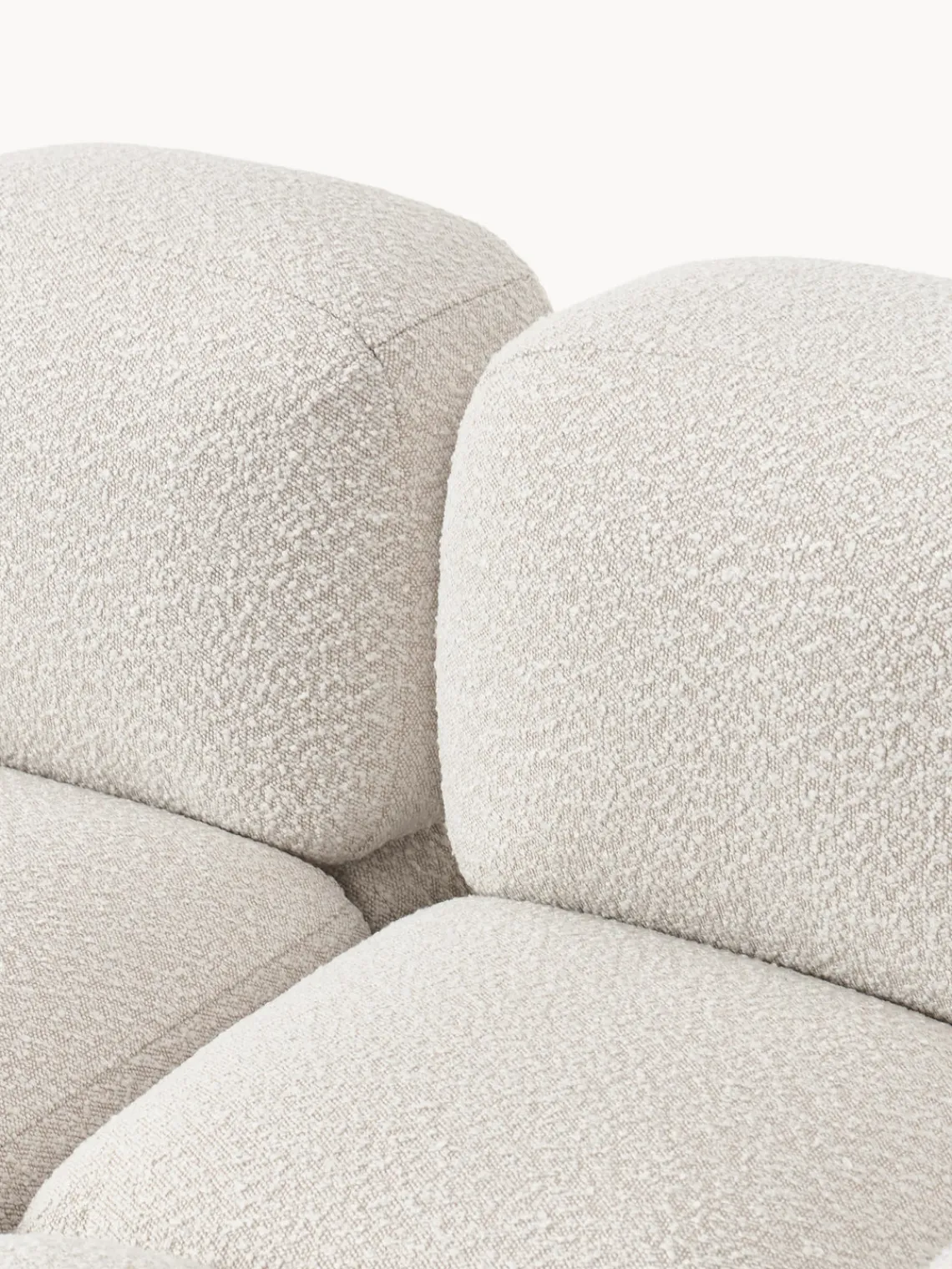 Sofás 3 Plazas|Sofás>Westwing Collection Sofá modular en tejido bouclé Tayla (3 plazas) Bouclé blanco Off White