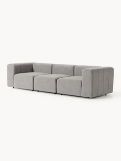 Sofás 3 Plazas|Sofás></noscript>Westwing Collection Sofá modular en tejido bouclé Lena (4 plazas) Bouclé gris