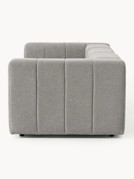 Sofás 3 Plazas|Sofás>Westwing Collection Sofá modular en tejido bouclé Lena (4 plazas) Bouclé gris