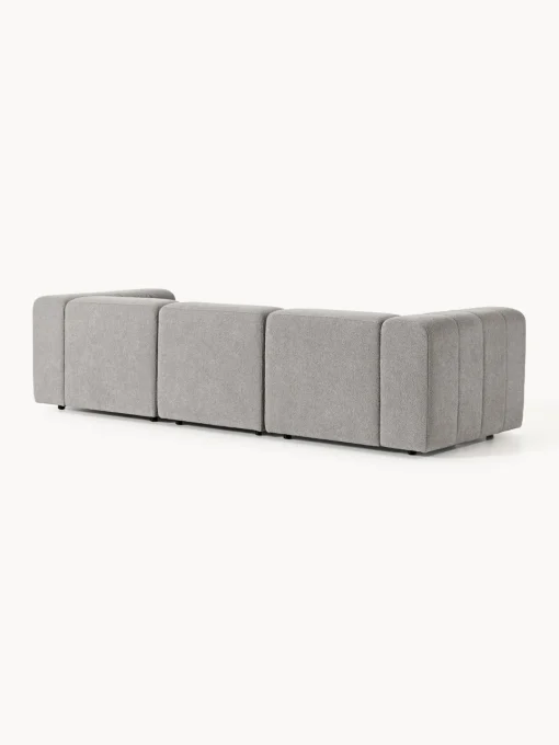 Sofás 3 Plazas|Sofás>Westwing Collection Sofá modular en tejido bouclé Lena (4 plazas) Bouclé gris