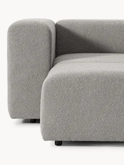 Sofás 3 Plazas|Sofás></noscript>Westwing Collection Sofá modular en tejido bouclé Lena (4 plazas) Bouclé gris