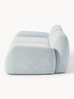 Sofás 3 Plazas|Sofás></noscript>Westwing Collection Sofá modular en tejido bouclé Wolke (3 plazas) Bouclé azul claro