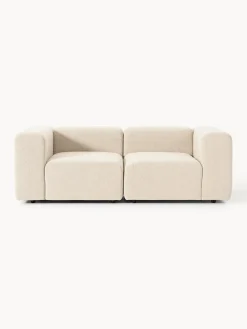 Sofás 3 Plazas|Sofás>Westwing Collection Sofá modular en tejido bouclé Lena (3 plazas) Bouclé beige