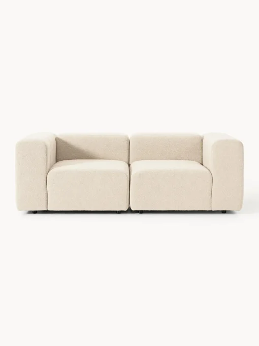 Sofás 3 Plazas|Sofás>Westwing Collection Sofá modular en tejido bouclé Lena (3 plazas) Bouclé beige