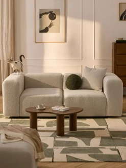 Sofás 3 Plazas|Sofás>Westwing Collection Sofá modular en tejido bouclé Lena (3 plazas) Bouclé beige
