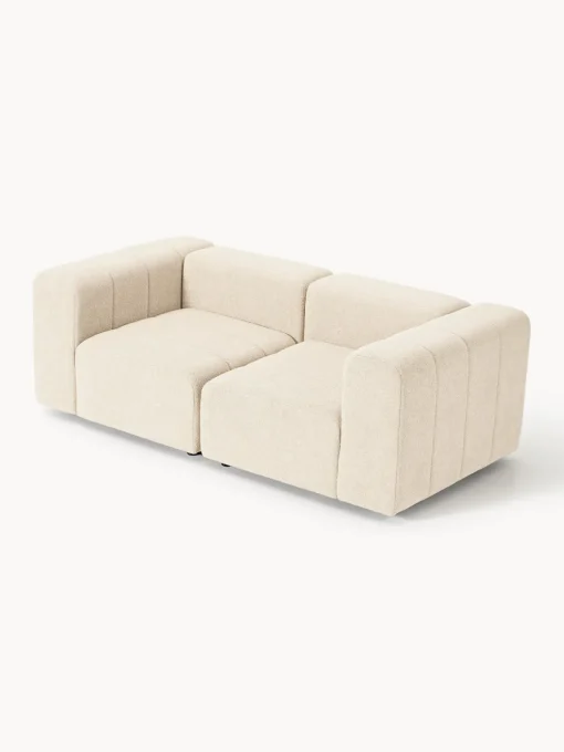 Sofás 3 Plazas|Sofás>Westwing Collection Sofá modular en tejido bouclé Lena (3 plazas) Bouclé beige