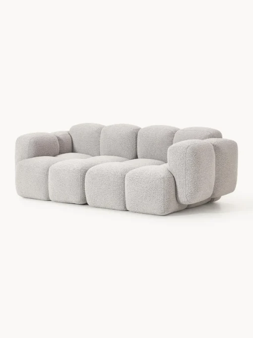 Online Sofá modular en tejido bouclé Tayla (3 plazas) Sofás 3 Plazas|Sofás