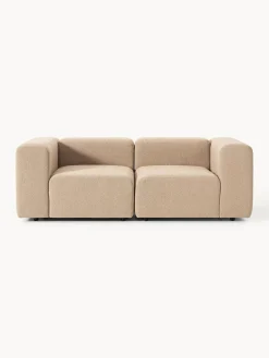 Sofás 3 Plazas|Sofás>Westwing Collection Sofá modular en tejido bouclé Lena (3 plazas) Bouclé beige