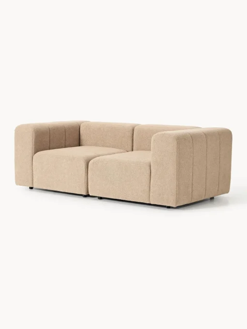 Sofás 3 Plazas|Sofás>Westwing Collection Sofá modular en tejido bouclé Lena (3 plazas) Bouclé beige
