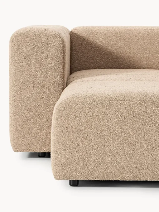 Sofás 3 Plazas|Sofás>Westwing Collection Sofá modular en tejido bouclé Lena (3 plazas) Bouclé beige