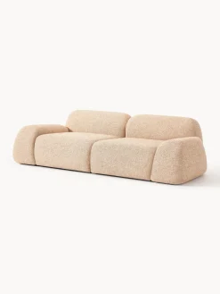 Sofá modular en tejido bouclé Wolke (3 plazas) Sofás 3 Plazas|Sofás