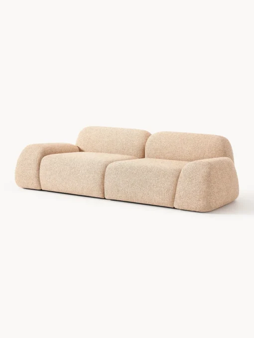 Sofá modular en tejido bouclé Wolke (3 plazas) Sofás 3 Plazas|Sofás