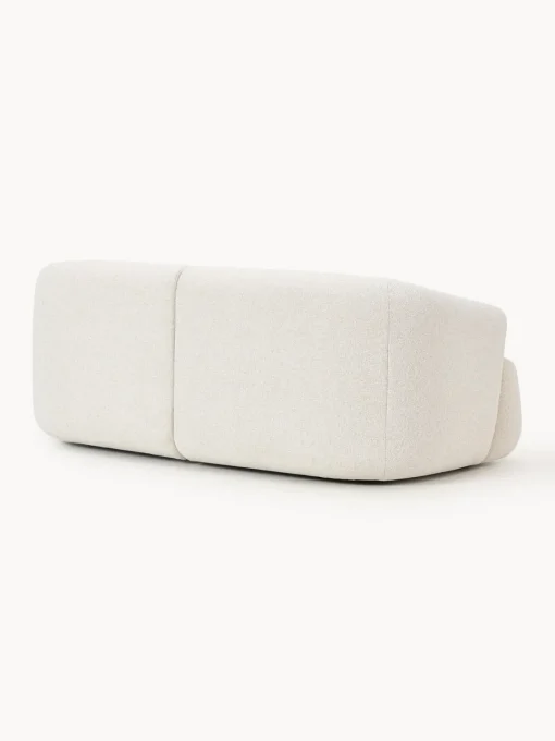 Sofás 2 Plazas|Sofás>Westwing Collection Sofá modular en tejido bouclé Sofia (2 plazas) Bouclé jaspeado, blanco crema