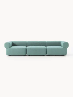 Clearance Sofá modular en tejido bouclé Anton (4 plazas) Sofás