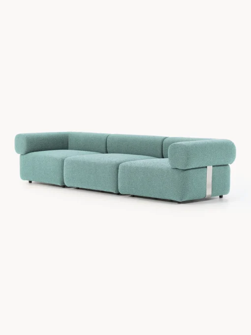 Clearance Sofá modular en tejido bouclé Anton (4 plazas) Sofás