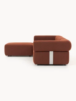 Best Sofá modular en tejido bouclé Anton (4 plazas), con reposapiés (izquierda/derecha) Sofás