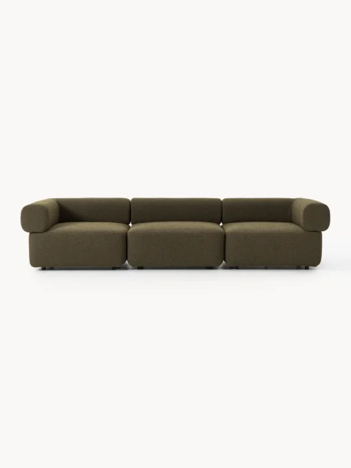 Clearance Sofá modular en tejido bouclé Anton (4 plazas) Sofás
