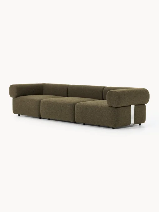 Clearance Sofá modular en tejido bouclé Anton (4 plazas) Sofás