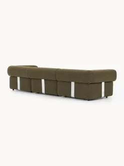 Clearance Sofá modular en tejido bouclé Anton (4 plazas) Sofás