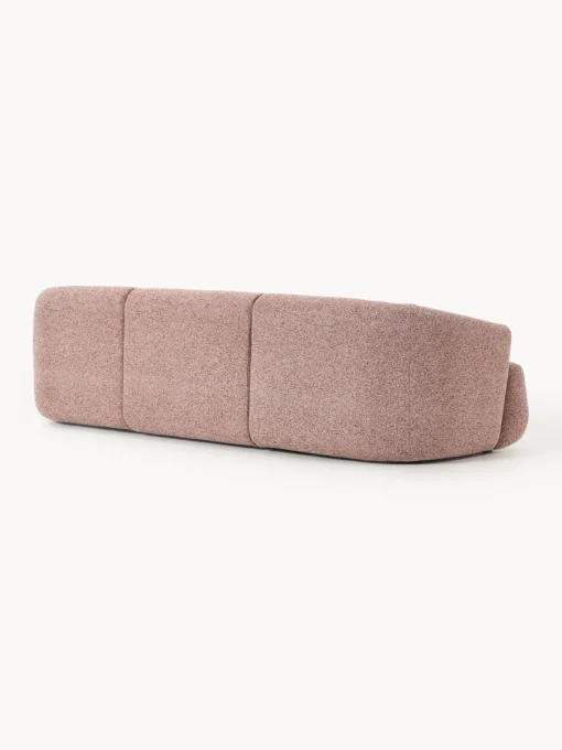 Sofás 3 Plazas|Sofás>Westwing Collection Sofá modular en tejido bouclé Sofia (3 plazas) Bouclé jaspeado, rojo óxido
