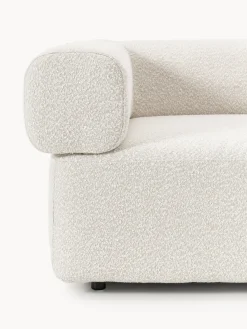 Sofás></noscript>Westwing Collection Sofá modular en tejido bouclé Anton (4 plazas) Bouclé blanco Off White