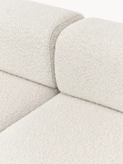 Sofás></noscript>Westwing Collection Sofá modular en tejido bouclé Anton (4 plazas) Bouclé blanco Off White