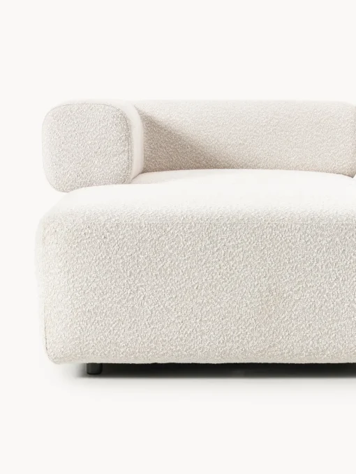 Discount Sofá modular en tejido bouclé Anton (4 plazas), con reposapiés (izquierda/derecha) Sofás