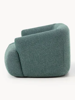 Sofás 2 Plazas|Sofás></noscript>Westwing Collection Sofá modular en tejido bouclé Sofia (2 plazas) Bouclé azul petróleo mélange