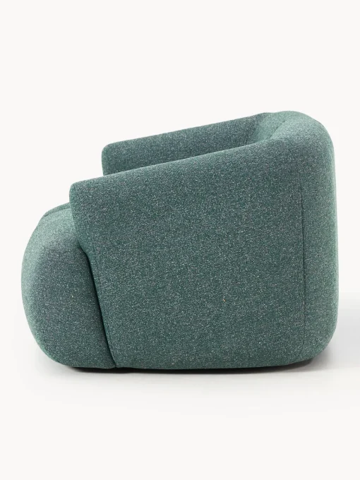 Sofás 2 Plazas|Sofás>Westwing Collection Sofá modular en tejido bouclé Sofia (2 plazas) Bouclé azul petróleo mélange