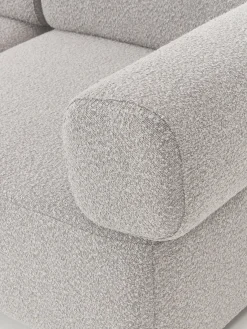 Discount Sofá modular en tejido bouclé Anton (4 plazas), con reposapiés (izquierda/derecha) Sofás