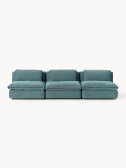 Sofás 3 Plazas|Sofás>Westwing Collection Sofá modular Felix (3 plazas) Tejido grueso verde turquesa