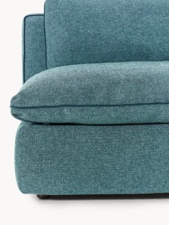 Sofás 3 Plazas|Sofás></noscript>Westwing Collection Sofá modular Felix (3 plazas) Tejido grueso verde turquesa
