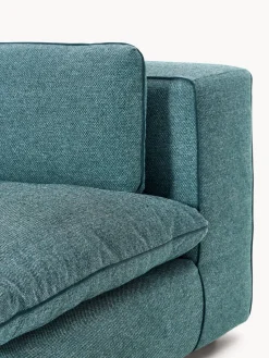 Sofás 3 Plazas|Sofás></noscript>Westwing Collection Sofá modular Felix (3 plazas) Tejido grueso verde turquesa