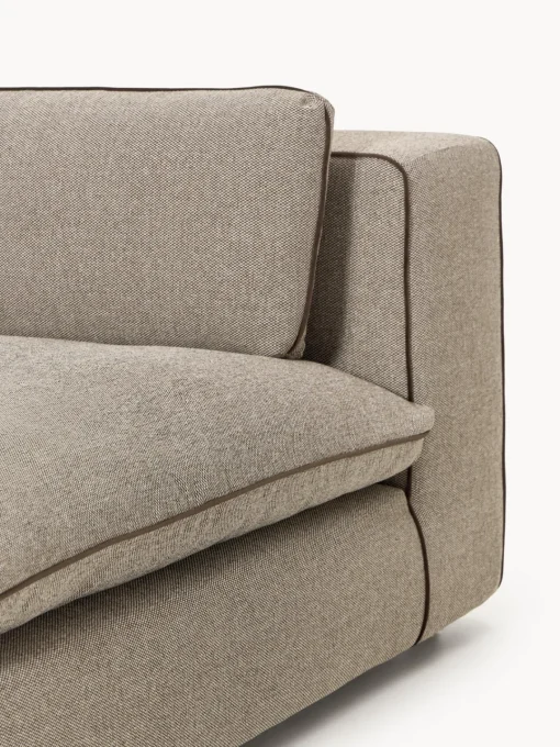 Sofás 3 Plazas|Sofás>Westwing Collection Sofá modular grande Felix (3 plazas) Tejido grueso greige